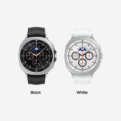 Samsung Galaxy Watch 8 Classic (2025) 46mm Bluetooth Smartwatch, Cushion Design, Rotating Bezel, Quick Button, Sleep Coaching, Running Coach, Energy Score, Black - Unboxed