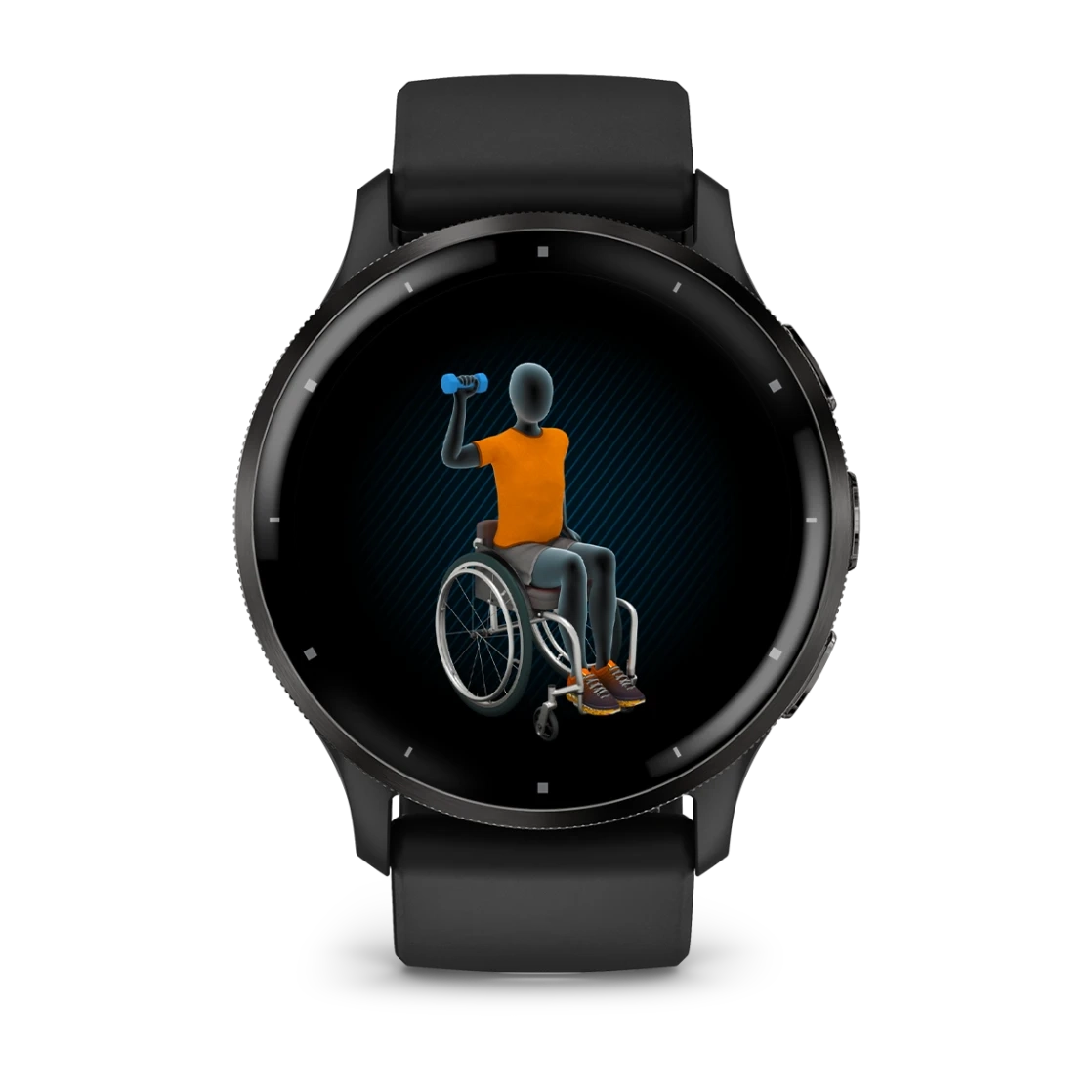 GARMIN Venu 3
Slate Stainless Steel bezel with Black Case and Silicone Band - 45MM