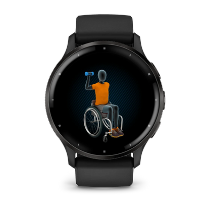 GARMIN Venu 3
Slate Stainless Steel bezel with Black Case and Silicone Band - 45MM