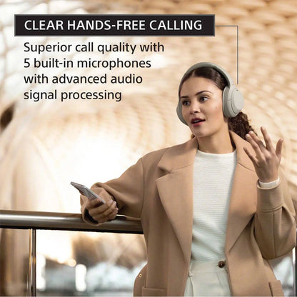 Sony WH-1000XM4 Industry Leading Wireless Noise Cancellation Bluetooth Over Ear Headphones with Mic for Phone Calls, 30 Hours Battery Life, Quick Charge, AUX, Touch Control and Voice Control Dabbakhul