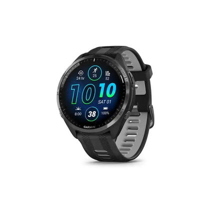 GARMIN Forerunner 965 Smartwatch (Black and powder grey
Strap, Free Size) Dabbakhul