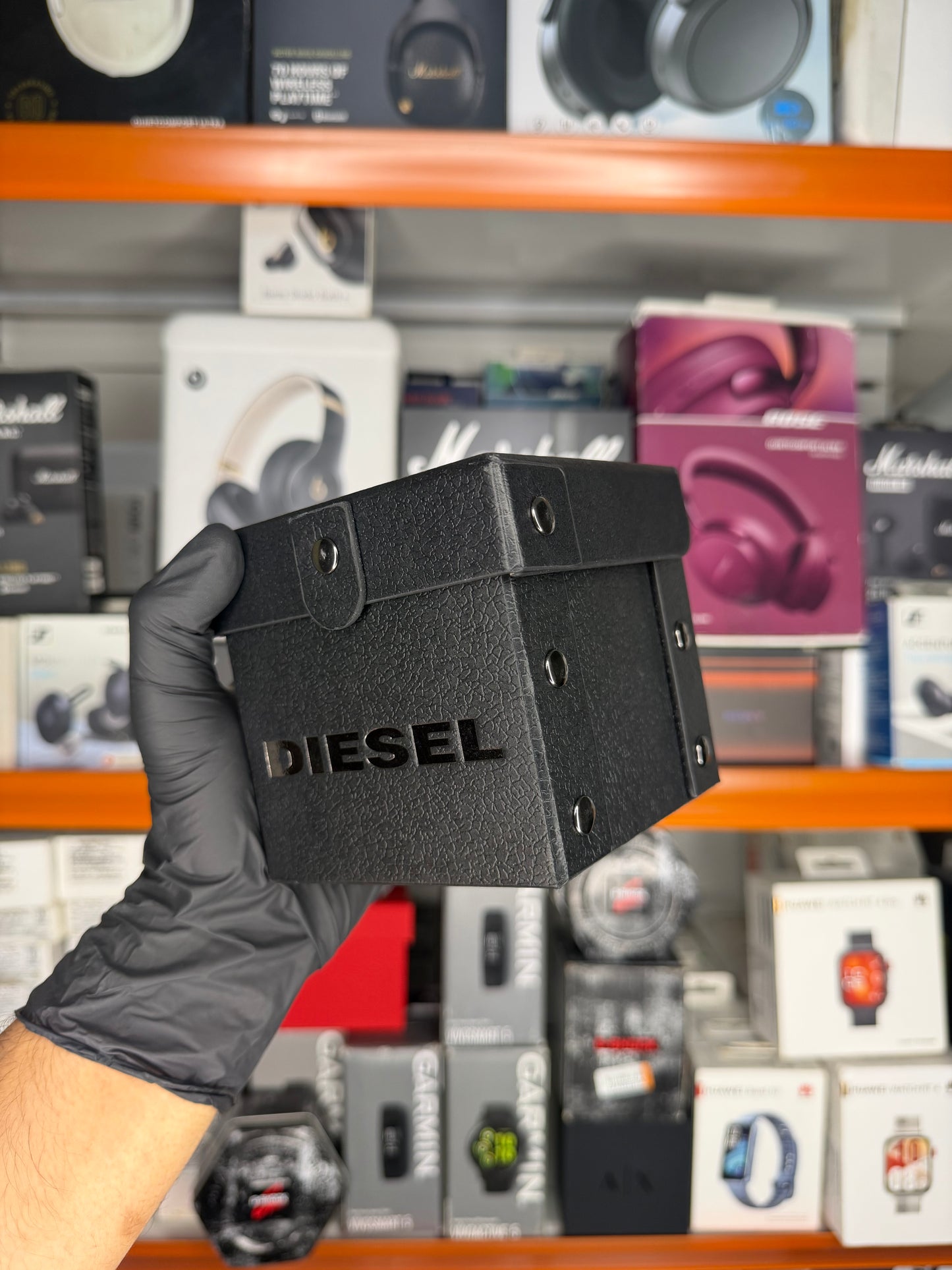 Diesel Fadelite Digital Black Dial Men's Watch-DZT2019 - OpenBox