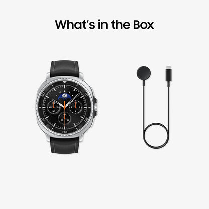 Samsung Galaxy Watch 8 Classic (2025) 46mm Bluetooth Smartwatch, Cushion Design, Rotating Bezel, Quick Button, Sleep Coaching, Running Coach, Energy Score, Black - Unboxed