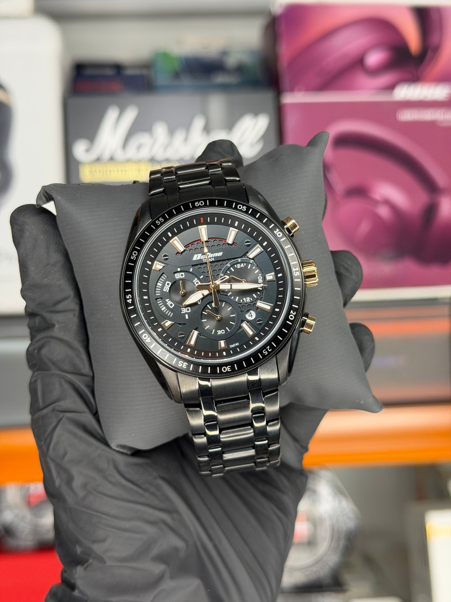 Titan Octane a chronograph- NS90077KM04 - Black - OpenBox