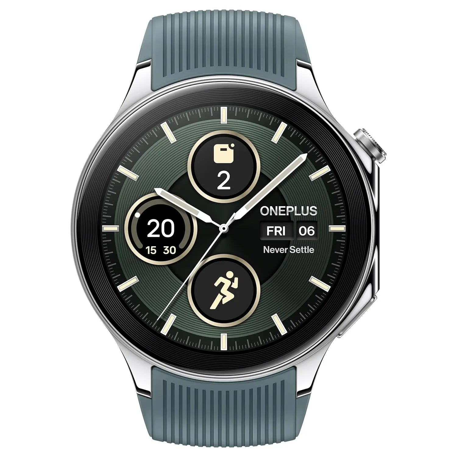 OnePlus Watch 2 with Wear OS 4,Snapdragon W5 Chipset,Upto 100hrs battery life,1.43’’ AMOLED Display,Stainless Steel & Sapphire Crystal build,Dual Frequency GPS,5 ATM, IP68 & BT Calling Dabbakhul