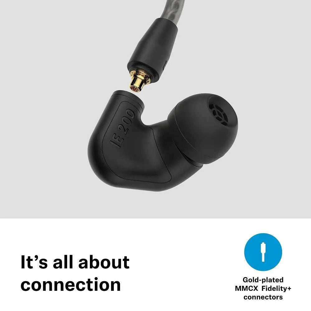 Sennheiser IE 200 in-Ear Wired Audiophile Headphones - TrueResponse Transducers for Neutral Sound, Deep Bass Dabbakhul