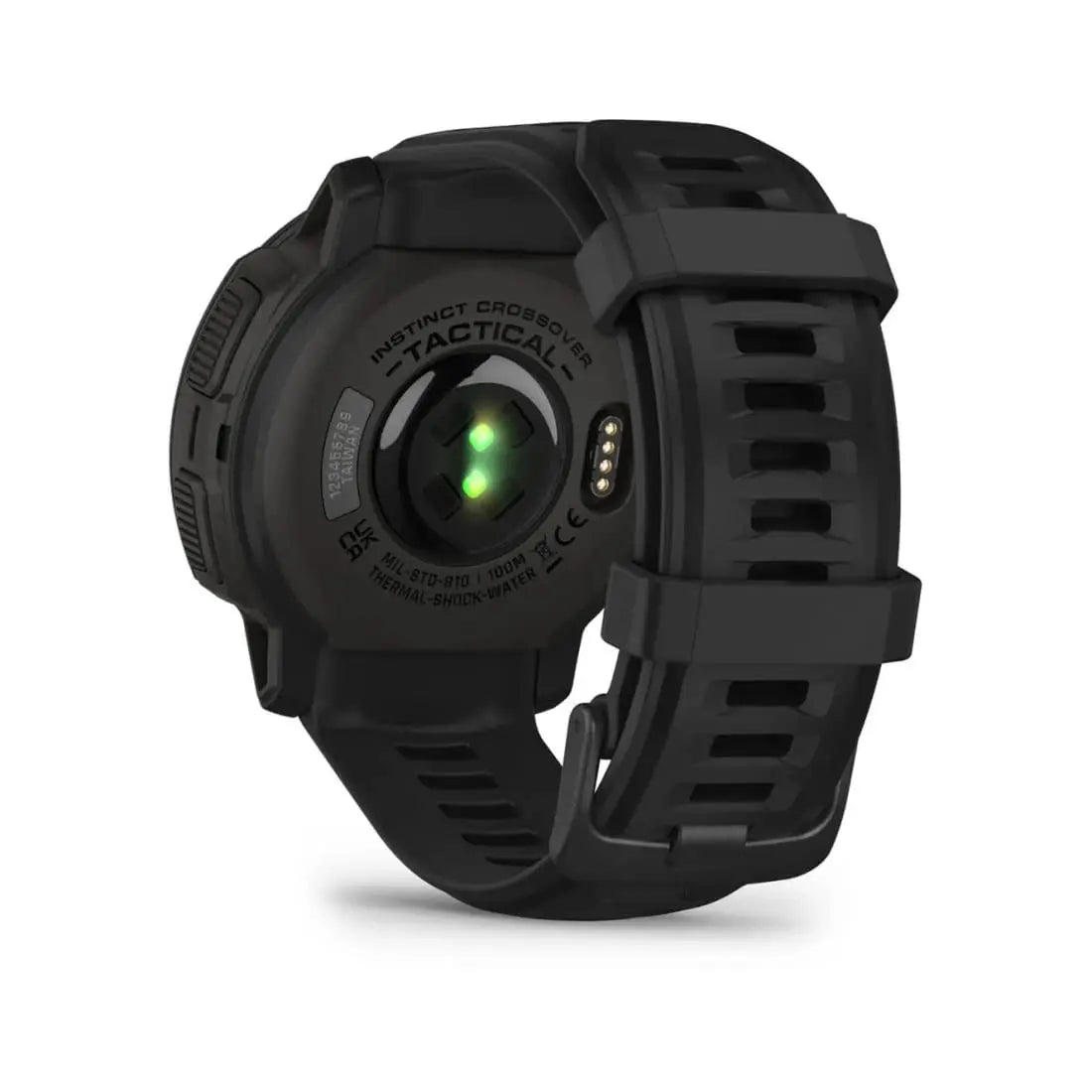 Garmin Instinct Crossover Solar - Tactical Edition, Rugged Hybrid Smartwatch with Solar Charging Capabilities, Tactical-Specific Features, Analog Hands and Digital Display,Black Dabbakhul