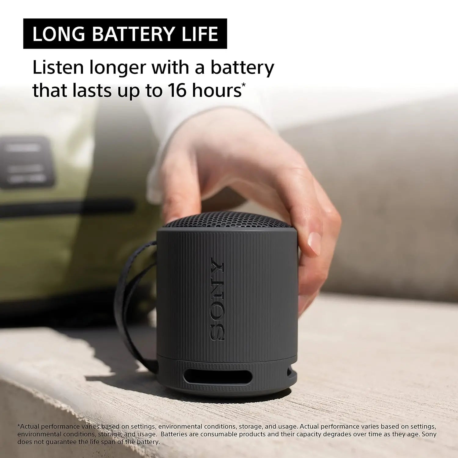 Sony SRS-XB100 Wireless Bluetooth Portable Lightweight Super-Compact Travel Speaker Dabbakhul