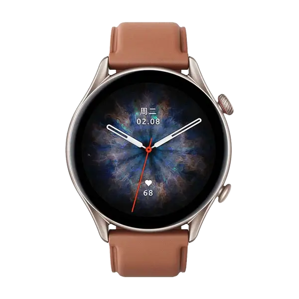 AMAZFIT GTR 3 Pro with BT Phone Calls, 1.45" AMOLED Display and Blood Pressure Smartwatch (Free Size) Brown Dabbakhul