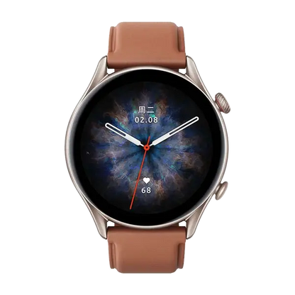 AMAZFIT GTR 3 Pro with BT Phone Calls, 1.45" AMOLED Display and Blood Pressure Smartwatch (Free Size) Brown Dabbakhul