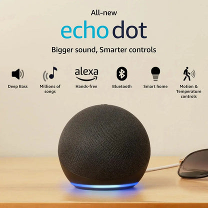 Amazon Echo Dot (5th Gen) | Smart speaker with Bigger sound, Motion Detection, Temperature Sensor, Alexa and Bluetooth Dabbakhul