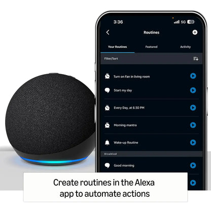 Amazon Echo Dot (5th Gen) | Smart speaker with Bigger sound, Motion Detection, Temperature Sensor, Alexa and Bluetooth Dabbakhul