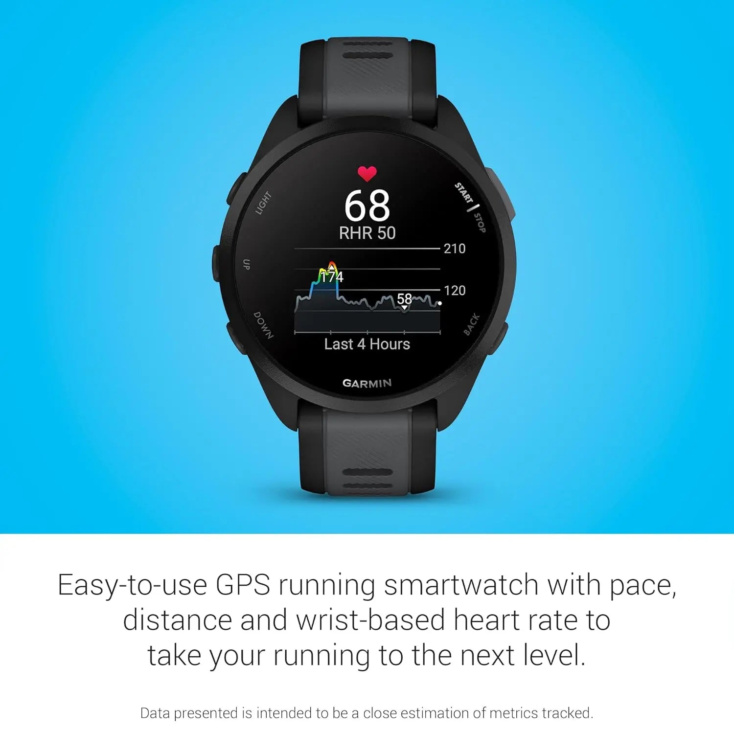 Garmin Forerunner 165, Running Smartwatch, Colorful AMOLED Display, Training Metrics and Recovery Insights, Music on Your Wrist, Black Dabbakhul