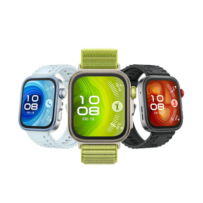 HUAWEI Watch FIT4 Pro Smartwatch, 1.82" Sapphire Display Titanium Alloy Bezel, Up to 10-Day Battery Life, Dual Band GPS, Golf Courses map, 40 m Free Diving, Compatible with Android iOS Dabbakhul