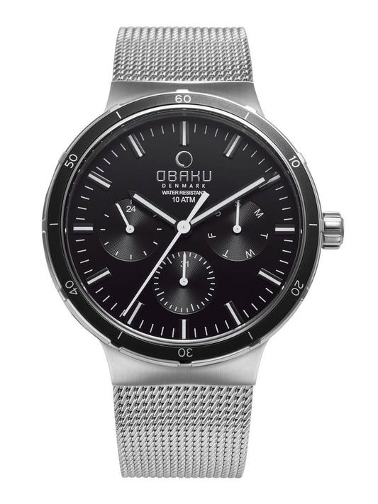 Obaku
Black Round Dial Analog Watch - V220GMCBMC