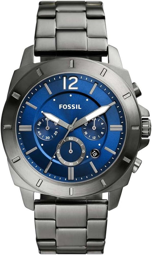 Fossil Privateer Chronograph Smoke Stainless Steel Watch - BQ2816