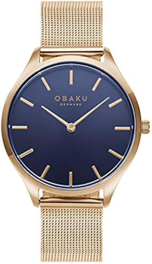 Obaku Tang Lille Azure minimalist analog watch (model V260LXVLMV)