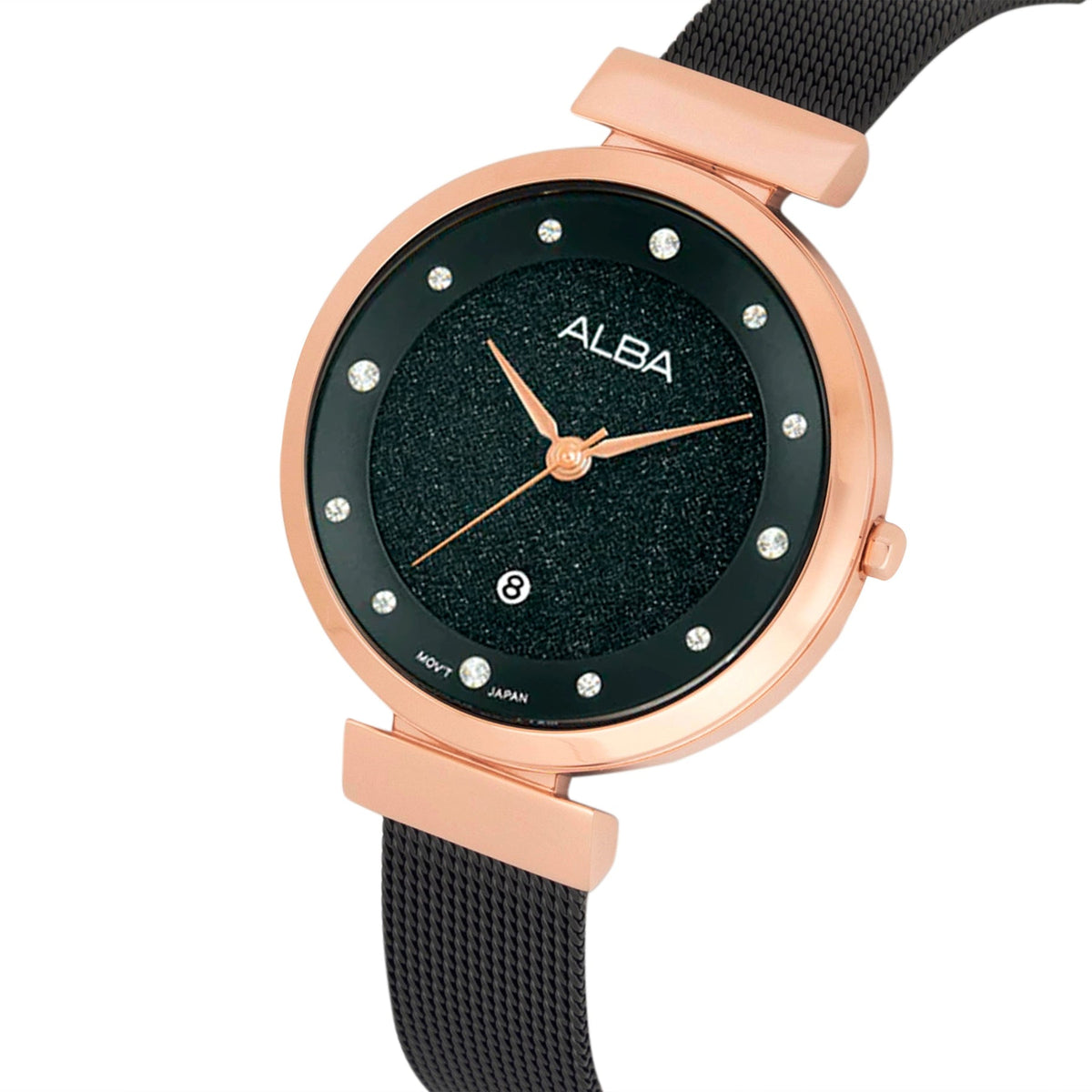 ALBA AH7B28X1 BLACK SHIMMER LADIES WATCH