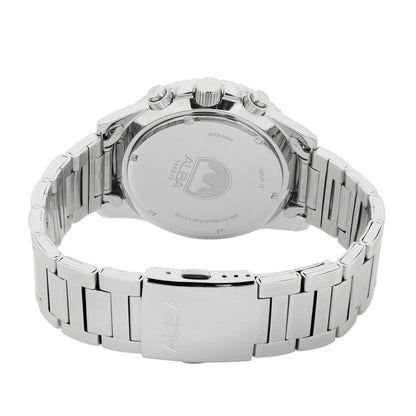 Alba By Seiko AT3J39X1 Midnight Black Dial with Black+Green Bezel Chronograph