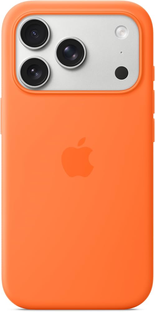 Apple iPhone 17 Pro Silicone Case with MagSafe – Orange