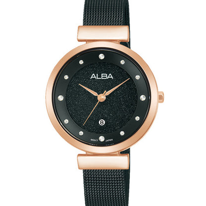ALBA AH7B28X1 BLACK SHIMMER LADIES WATCH
