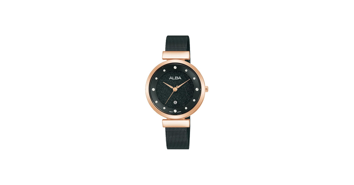 ALBA AH7B28X1 BLACK SHIMMER LADIES WATCH